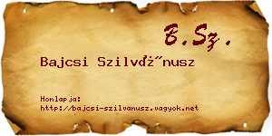 Bajcsi Szilvánusz névjegykártya